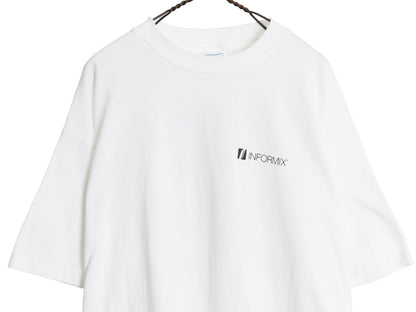 90s USA製 ★ INFORMIX 企業物 イラスト プリント Tシャツ メンズ XL / オールド 当時物 コンピューター シングルステッチ 大きいサイズ 白