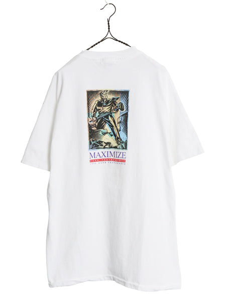 90s USA製 ★ INFORMIX 企業物 イラスト プリント Tシャツ メンズ XL / オールド 当時物 コンピューター シングルステッチ 大きいサイズ 白