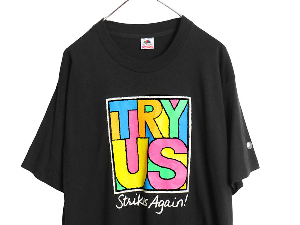 90s USA製 AT&T 企業 プリント 半袖 Tシャツ メンズ XL / オールド 当時物 オフィシャル ヘビーウェイト シングルステッチ 大きいサイズ 黒