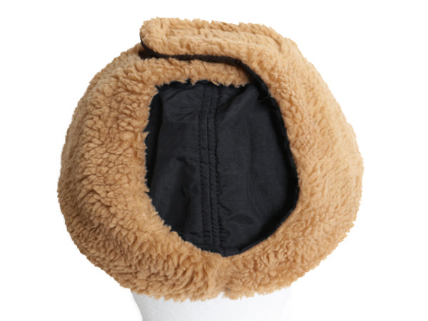 90s USA製 エルエルビーン 耳当て付き ナイロン キャップ メンズ レディース L XL オールド 裏 ボア パイル フリース 中綿 ゴアテックス 黒