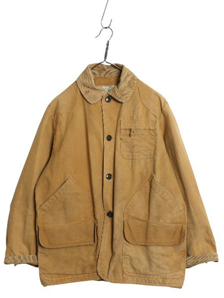60s 70s 筆記体タグ ★ エルエルビーン ダック ハンティング ジャケット メンズ M 程 USA製 ヴィンテージ カバーオール フィールド コート 