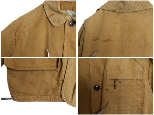 60s 70s 筆記体タグ ★ エルエルビーン ダック ハンティング ジャケット メンズ M 程 USA製 ヴィンテージ カバーオール フィールド コート 