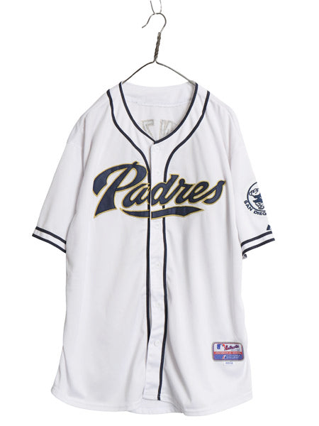 パドレス ベースボール シャツ メンズ XXXL 程 MLB オフィシャル マジェスティック ユニフォーム 大リーグ ゲームシャツ 野球 大きいサイズ