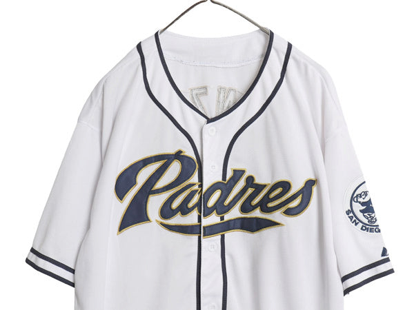 パドレス ベースボール シャツ メンズ XXXL 程 MLB オフィシャル マジェスティック ユニフォーム 大リーグ ゲームシャツ 野球 大きいサイズ