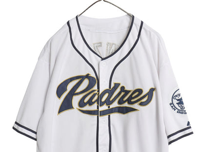 パドレス ベースボール シャツ メンズ XXXL 程 MLB オフィシャル マジェスティック ユニフォーム 大リーグ ゲームシャツ 野球 大きいサイズ