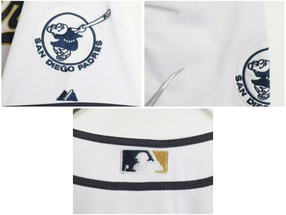 パドレス ベースボール シャツ メンズ XXXL 程 MLB オフィシャル マジェスティック ユニフォーム 大リーグ ゲームシャツ 野球 大きいサイズ