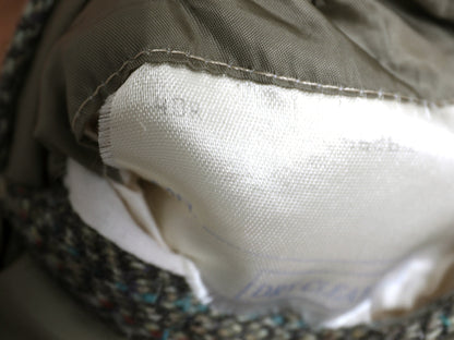 90s USA製 ポロ ラルフローレン ツイード テーラード ジャケット メンズ L 程 オールド ブレザー ウール ヘリンボーン ストライプ チェック