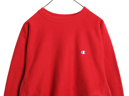 90s USA製 ★ チャンピオン リバースウィーブ スウェット メンズ XL / オールド トレーナー ワンポイント 目付き ヘビーウェイト レッド 