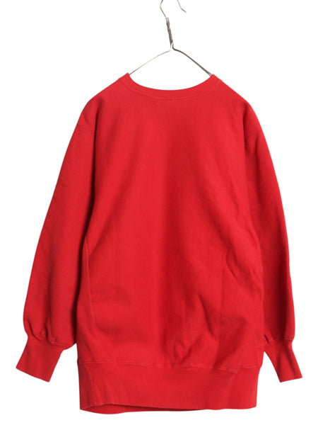90s USA製 ★ チャンピオン リバースウィーブ スウェット メンズ XL / オールド トレーナー ワンポイント 目付き ヘビーウェイト レッド 