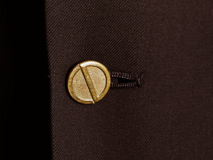 80s USA製 クリスチャン ディオール テーラード ジャケット メンズ M 程/ ヴィンテージ スーツ ブレザー サマー ウール きれいめ ブラウン