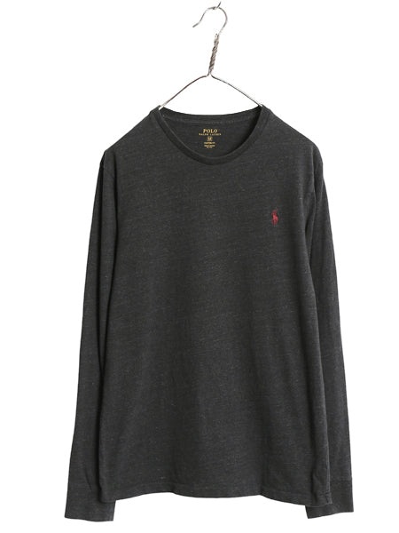 ポロ ラルフローレン 長袖 Tシャツ メンズ M / ロンT ロングスリーブ コットン ワンポイント カットソー インナー シングルステッチ スリム