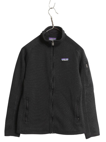 パタゴニア ベターセーター ジャケット レディース S 21年製 アウトドア 裏起毛 フリース セーター フルジップ ブルゾン ブラック シンプル