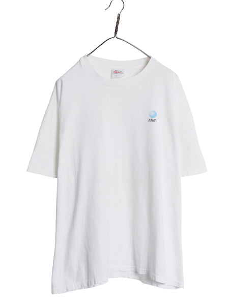 90s USA製 ★ AT&T イラスト プリント Tシャツ メンズ XL 古着 オールド 企業物 当時物 ロゴ グラフィック ヘビーウェイト 白 大きいサイズ