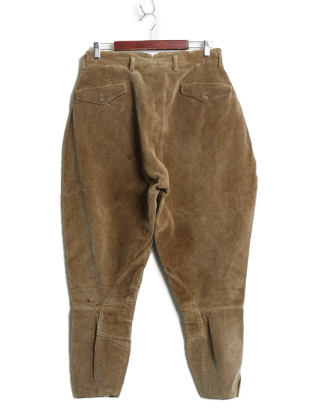 50s 60s イギリス製 ★ 太畝 コーデュロイ ジョッパーズ パンツ メンズ 32 27 / ヴィンテージ ハンティング ジョガー ライディング 乗馬 茶