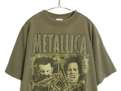 90s メタリカ ツアー プリント Tシャツ メンズ XL 古着 オールド 当時物 バンド ロック メタル 両面 グラフィック アート イラスト フォト