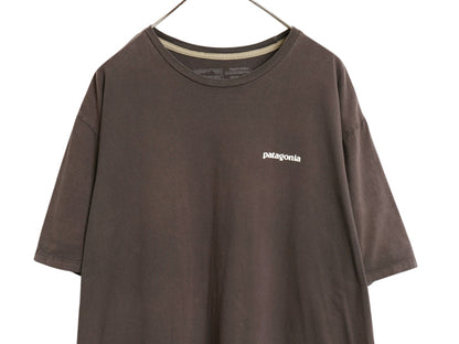 パタゴニア 両面 プリント 半袖 Tシャツ メンズ XXL 23年製 バックプリント フィッツロイ トラウト グラフィック イラスト 大きいサイズ 灰