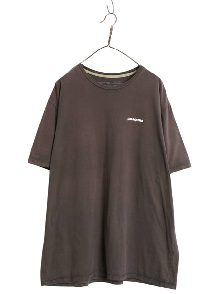 パタゴニア 両面 プリント 半袖 Tシャツ メンズ XXL 23年製 バックプリント フィッツロイ トラウト グラフィック イラスト 大きいサイズ 灰