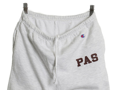90s USA製 チャンピオン カレッジ プリント スウェット パンツ メンズ レディース M 古着 オールド トレーナー 裏起毛 ポケット付き 目付き