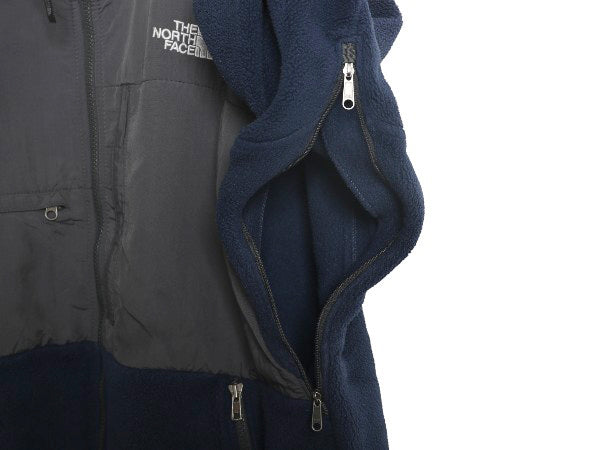 ノースフェイス デナリ ジャケット メンズ XL アウトドア フリース ナイロン ジャンパー フルジップ ブルゾン 大きいサイズ ツートン 紺 灰