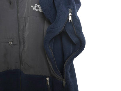 ノースフェイス デナリ ジャケット メンズ XL アウトドア フリース ナイロン ジャンパー フルジップ ブルゾン 大きいサイズ ツートン 紺 灰