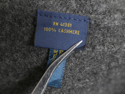 ポロ ラルフローレン ショールカラー ニット カーディガン レディース M / 高級 100% カシミヤ セーター 前開き 羽織り 無地 ロング グレー