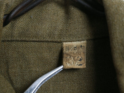 40s 米軍実物 US ARMY 長袖 ウール マスタード シャツ メンズ S 程 古着 ヴィンテージ ミリタリー アーミー マチ付き 軍物 大戦 長袖シャツ