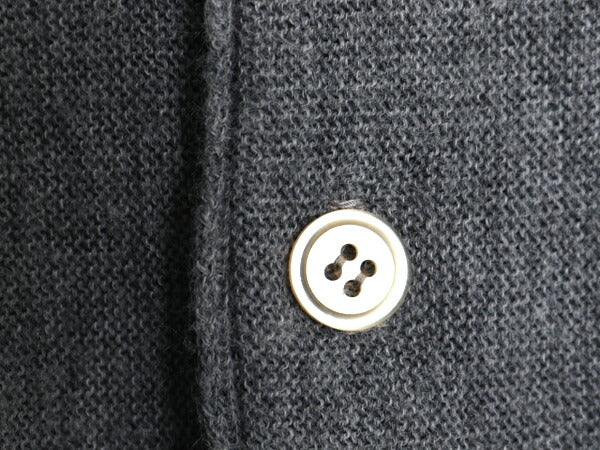 70s Sears Kings Road アクリル ニット カーディガン メンズ レディース M 灰 無地 ヴィンテージ シアーズ セーター 前開き 羽織り グレー