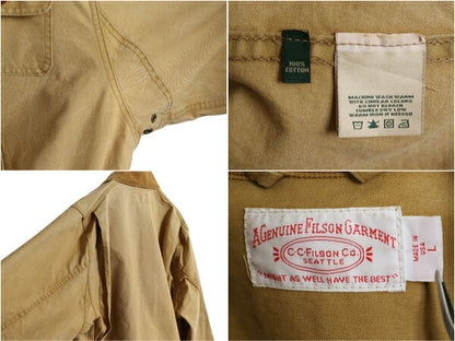 USA製 フィルソン コットン ダック ハンティング ジャケット メンズ L / 古着 FILSON フィールド コート カバーオール アウトドア ブルゾン
