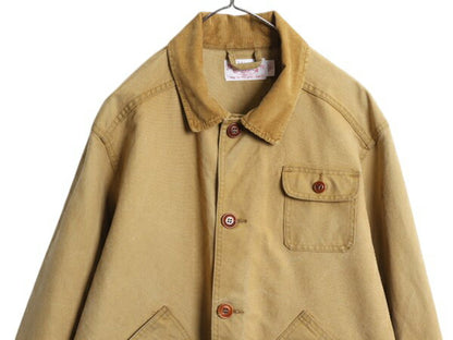 USA製 フィルソン コットン ダック ハンティング ジャケット メンズ L / 古着 FILSON フィールド コート カバーオール アウトドア ブルゾン
