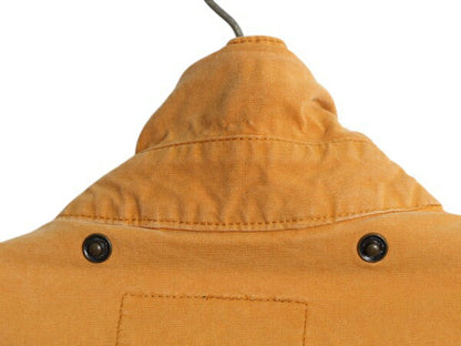 90s OLD GAP キャンバス ハンティング ジャケット メンズ M / オールド ギャップ カバーオール フィールド ハーフ コート 襟 本革 レザー
