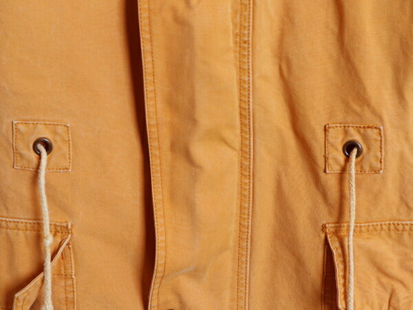 90s OLD GAP キャンバス ハンティング ジャケット メンズ M / オールド ギャップ カバーオール フィールド ハーフ コート 襟 本革 レザー