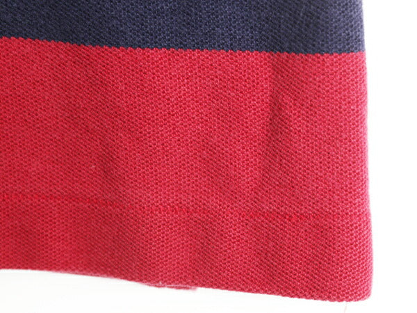 90s USA製 ランズエンド ボーダー 長袖 Tシャツ メンズ M / 古着 90年代 オールド LANDS END ハイネック ヘビーウェイト コットン 2トーン