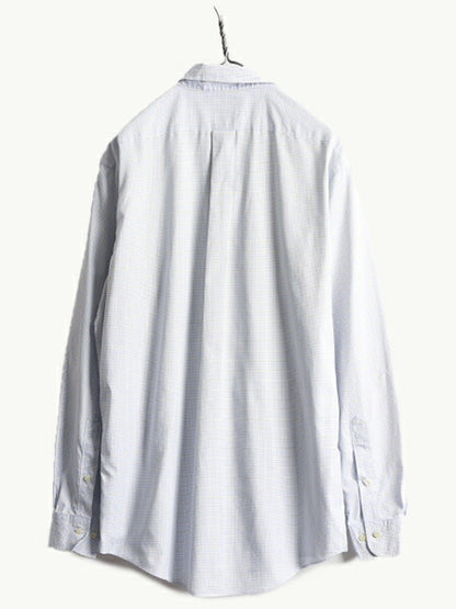 ■ ブルックスブラザーズ 346 チェック 長袖 ドレス シャツ メンズ L 程/ BROOKS BROTHERS 長袖シャツ ビジネス ノーアイロン ポケット付き