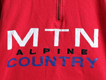 90s 大きいサイズ XL ■ OLD GAP ハイネック スウェット トレーナー ( メンズ ) 90年代 オールド ギャップ MTN ALPINE COUNTRY 裏起毛 赤