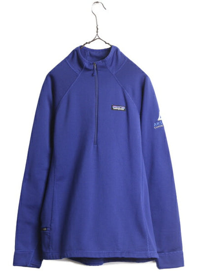 パタゴニア クロストレック ジャケット レディース L / PATAGONIA 裏フリース ストレッチ ジャージ プルオーバー ハーフジップ ハイネック