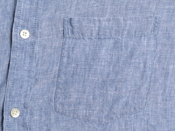 バナナリパブリック 100% リネン 長袖 シャツ メンズ XL / 古着 BANANA REPUBLIC ポケット付き 無地 大きいサイズ 高級 LINEN 麻 シンプル