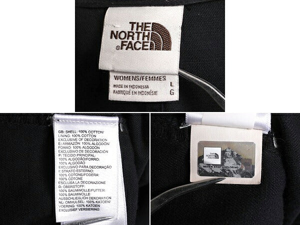 US企画 ノースフェイス コットン アノラック フード ジャケット レディース L / The North Face プルオーバー パーカー アウトドア 黒 薄手