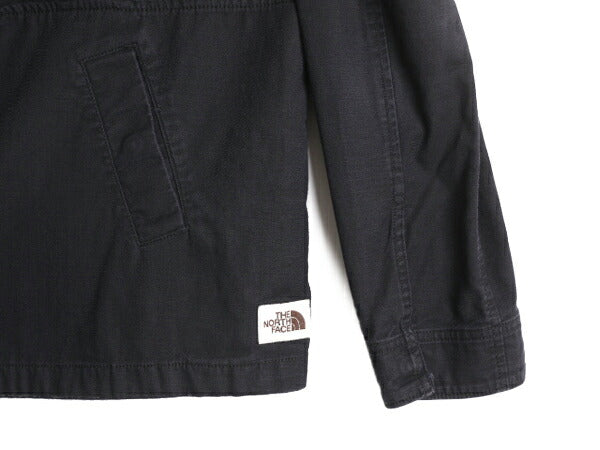 US企画 ノースフェイス コットン アノラック フード ジャケット レディース L / The North Face プルオーバー パーカー アウトドア 黒 薄手
