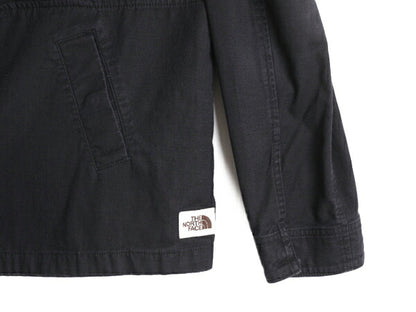 US企画 ノースフェイス コットン アノラック フード ジャケット レディース L / The North Face プルオーバー パーカー アウトドア 黒 薄手