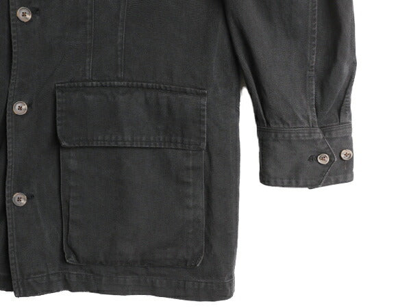 80s バナナリパブリック サファリ ジャケット メンズ M 80年代 ヴィンテージ 黒 BANANA REPUBLIC Safari&Travel ワッペン コート ブラック