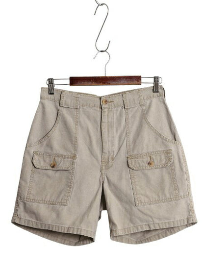 90s ダックヘッド ブッシュ ショートパンツ メンズ 実寸 29 オールド サファリ ノータック カーゴ ショーツ キャンバス 短パン アウトドア