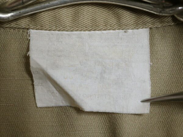 80s USA製 KEY チェーンステッチ 刺繍 半袖 ワーク シャツ メンズ M 古着 ヴィンテージ 企業物 半袖シャツ ユニフォーム カーキ ベージュ