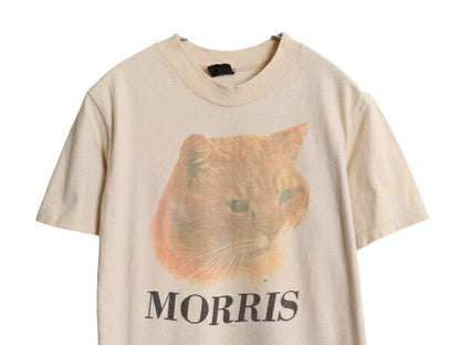 80s USA製 モリス ネコ イラスト プリント Tシャツ メンズ レディース M 程 ヴィンテージ 企業物 アニマル キャラクター シングルステッチ