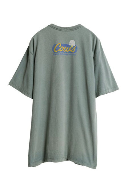 90s カナダ製 企業物 ウシ イラスト プリント Tシャツ メンズ XL オールド アニマル グラフィック サイクリング 大きいサイズ キャラクター