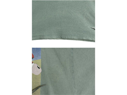 90s カナダ製 企業物 ウシ イラスト プリント Tシャツ メンズ XL オールド アニマル グラフィック サイクリング 大きいサイズ キャラクター