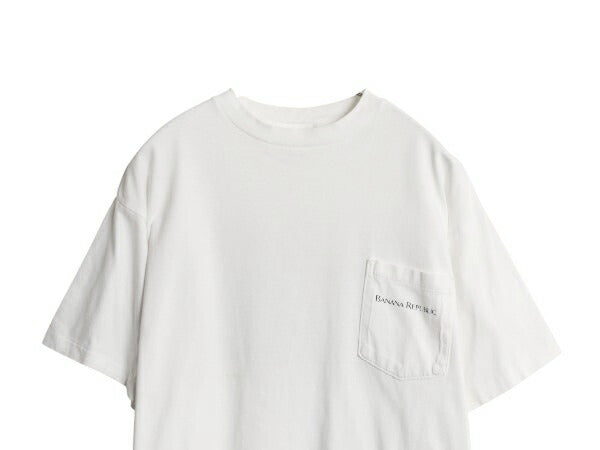 90s USA製 バナナリパブリック ポケット付き イラスト プリント Tシャツ メンズ M オールド アート サファリ アウトドア シングルステッチ