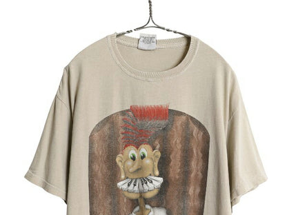 00s ブルース ホーンズビー ツアー イラスト プリント Tシャツ メンズ L 古着 オールド キャラクター グラフィック アート バンド ロック