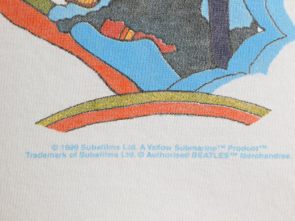 00s ビートルズ イラスト プリント Tシャツ メンズ XL オールド オフィシャル バンド ロック Yellow Submarine グラフィック 大きいサイズ