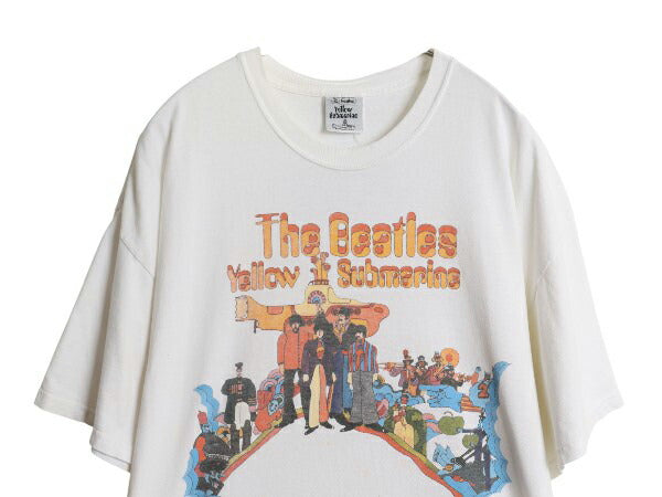 00s ビートルズ イラスト プリント Tシャツ メンズ XL オールド オフィシャル バンド ロック Yellow Submarine グラフィック 大きいサイズ
