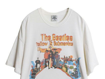 00s ビートルズ イラスト プリント Tシャツ メンズ XL オールド オフィシャル バンド ロック Yellow Submarine グラフィック 大きいサイズ